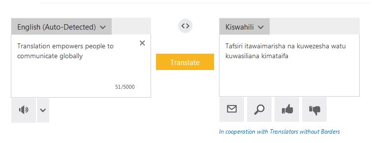 Swahili MT engine